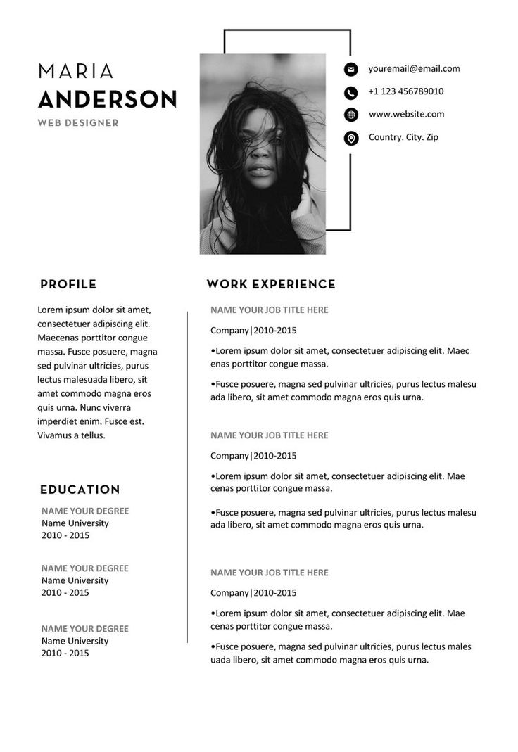 CV Template 1