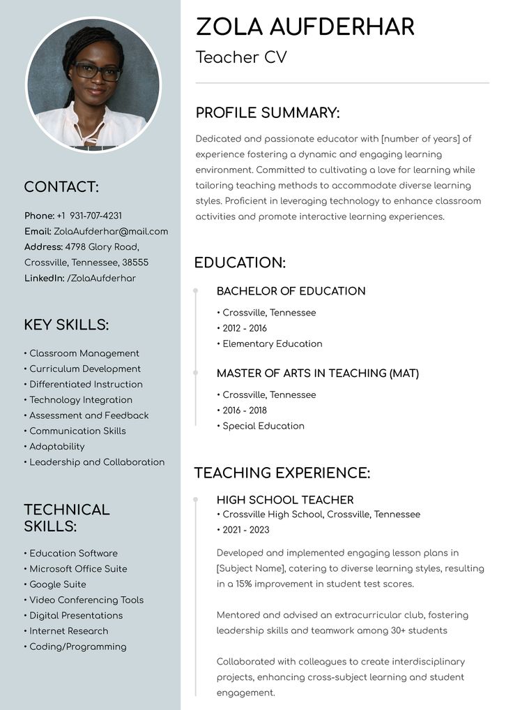 CV Template 6